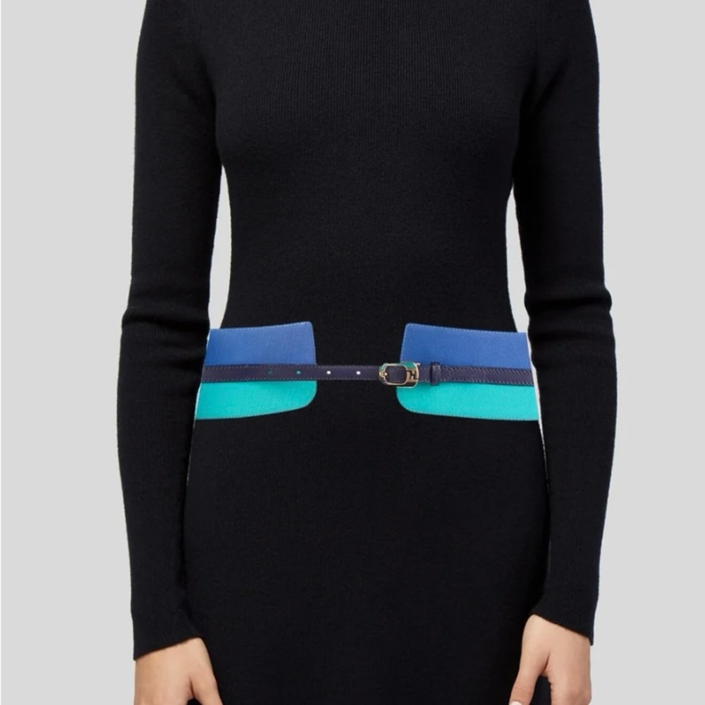 Fendi Blue and Teal Women's Belt